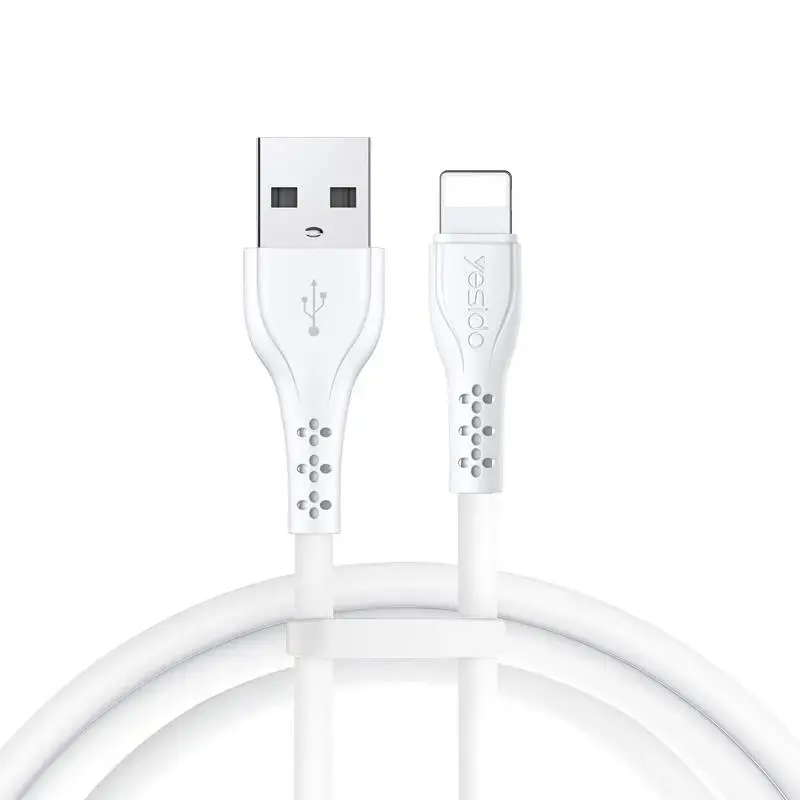 YESIDO CA71 data transfer and charging cable | USB-A to Lightning | 10W | 1m | white | white