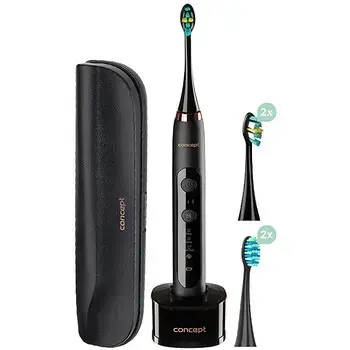 Concept Perfect Smile černý ZK7011 - Sonický zubní kartáček s cestovním pouzdrem
