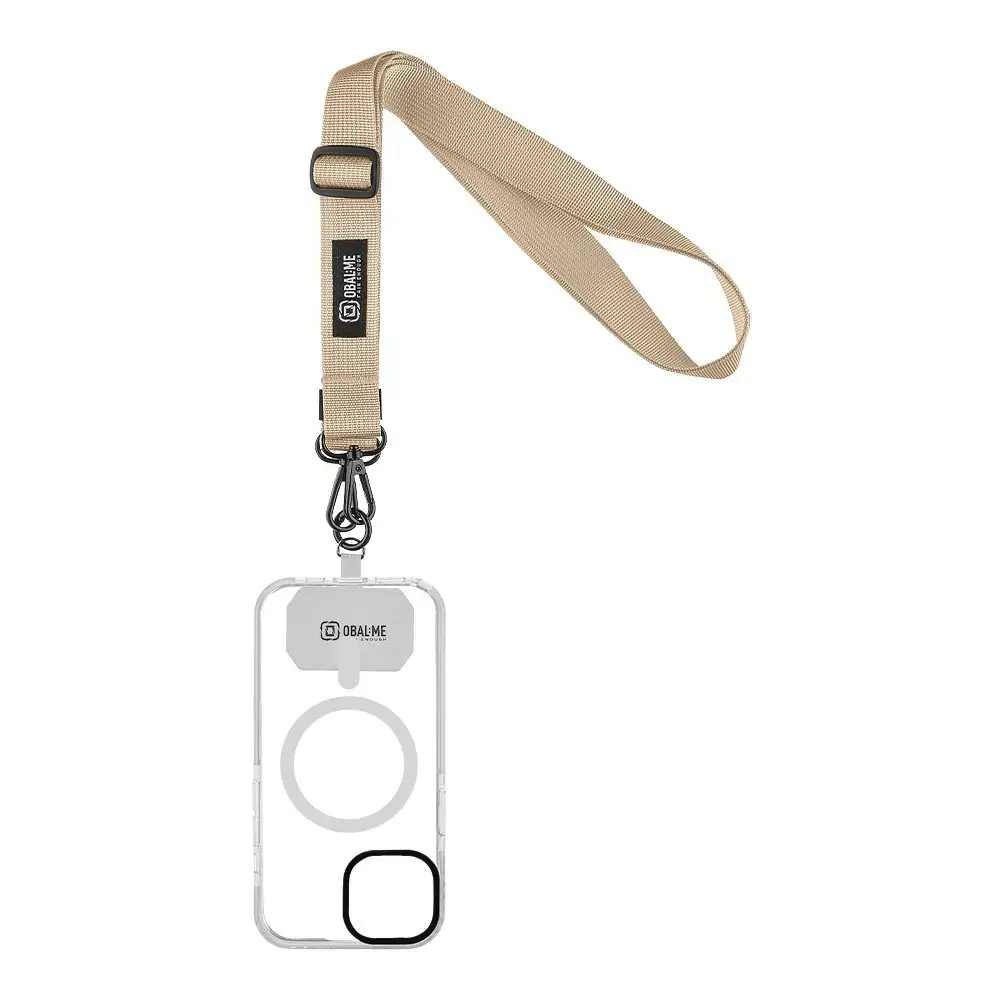 OBAL:ME NeckTag Ribbon Rope for Mobile Phone Ivory