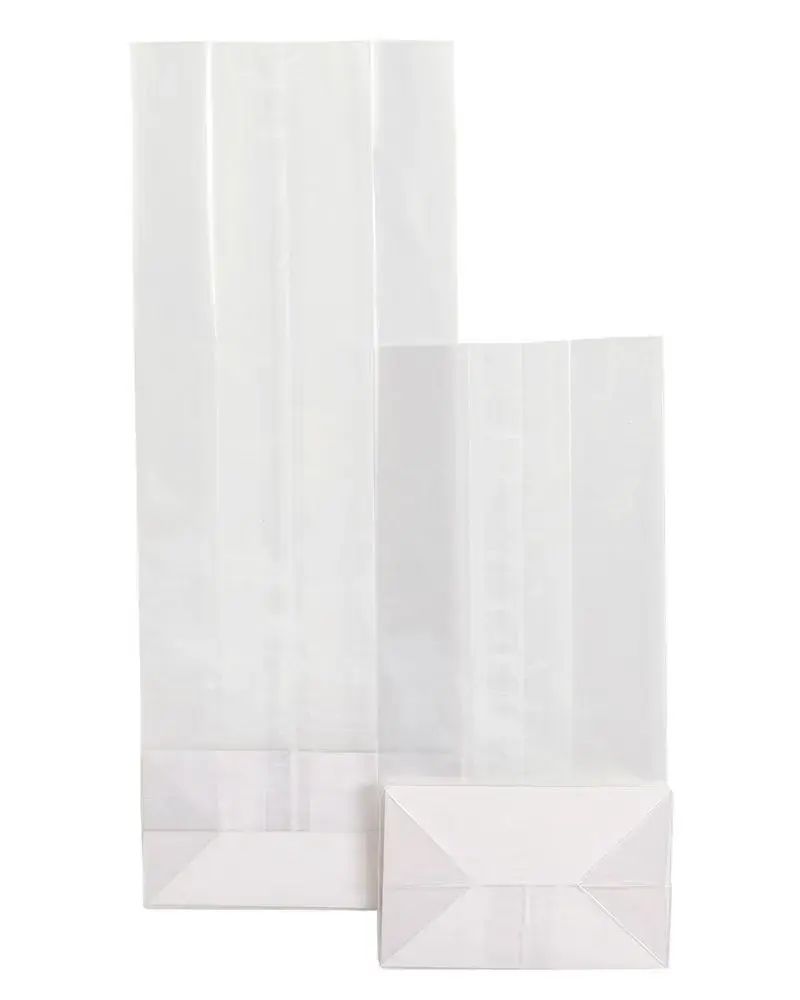 PaperSeal Plastic bags with cardboard base, 55x30x160mm, 50 pcs