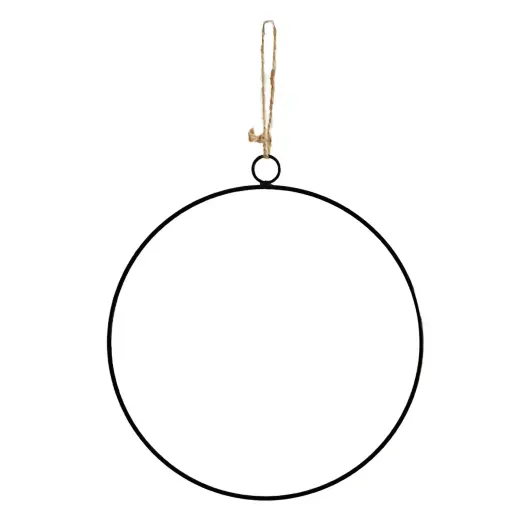 Decor ring round 30cm, black