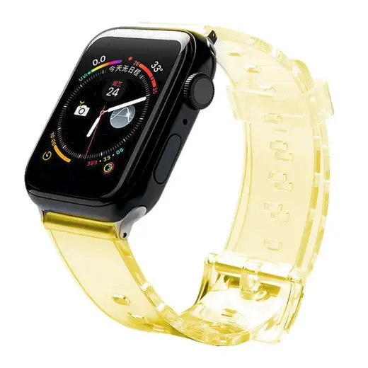 Fusion Accessories Light viedpulksteņa siksniņa priekš Apple Watch (38/40/41 mm) | silikons | dzeltena