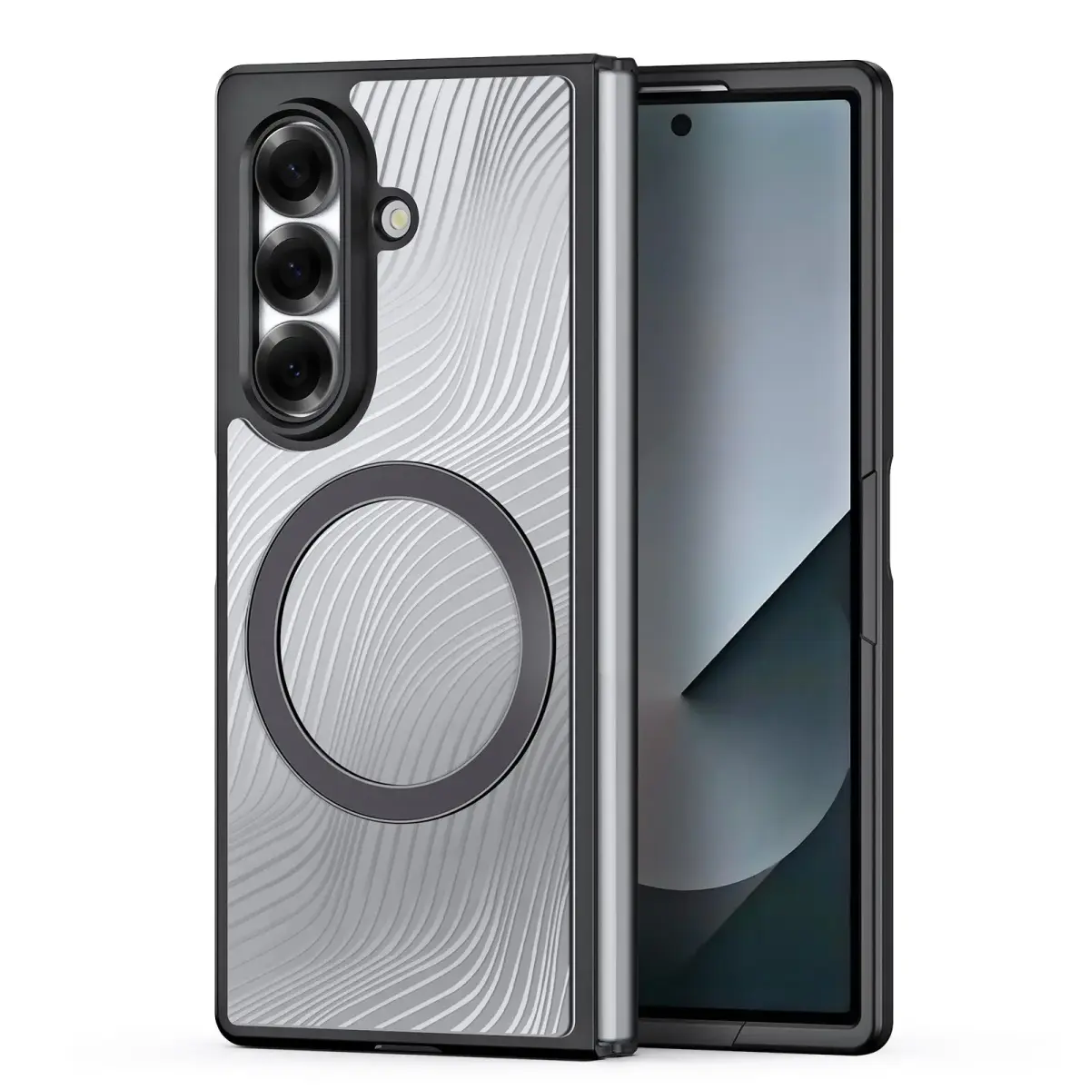 Dux Ducis Aimo Mag чехол с поддержкой MagSafe для телефона Samsung Galaxy Z Fold 7 (F966) чёрный