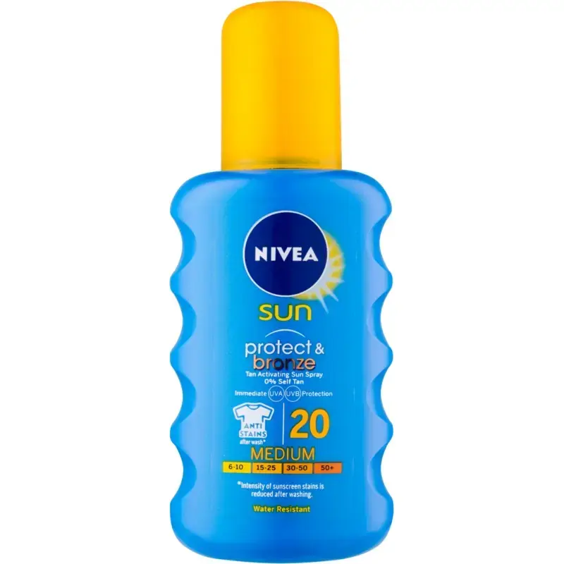 Nivea Intense Spray SPF 20 protective sunscreen 200 ml.
