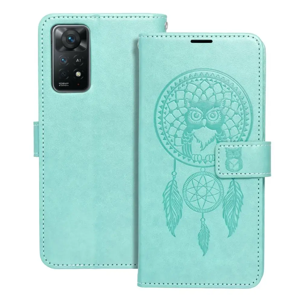 MEZZO Book case for XIAOMI Redmi Note 11 / 11S dreamcatcher green