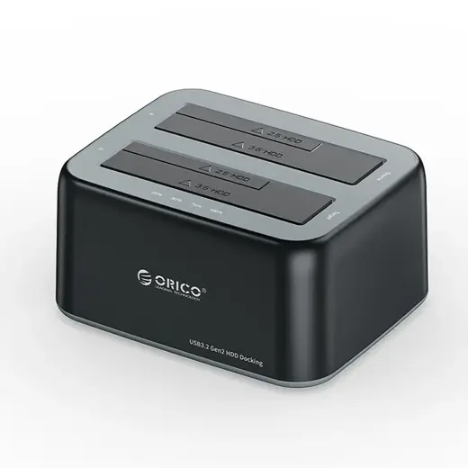 Orico 6829C3 Docking Station for 2 x 2.5"/3.5" SATA HDD/SSD - Black