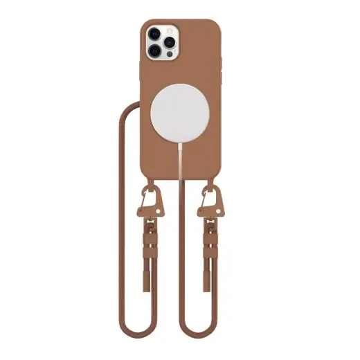 Tech-Protect MagNecklace MagSafe Case for iPhone 12 | 12 Pro - Brown