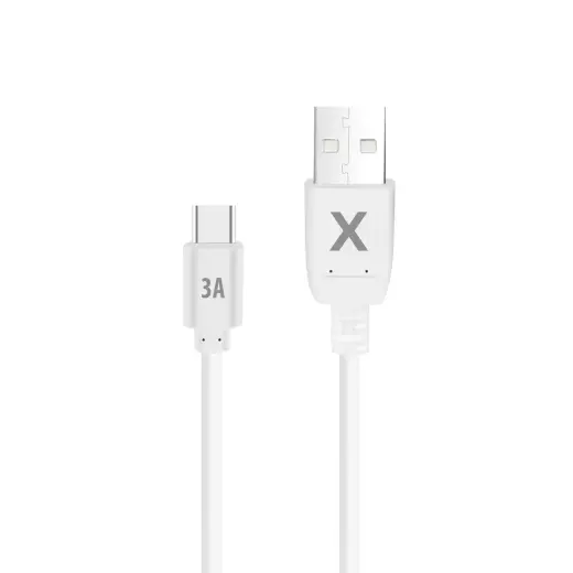 Maxlife data transfer and charging cable | USB-A to USB-C | 15W | 0.5m | white