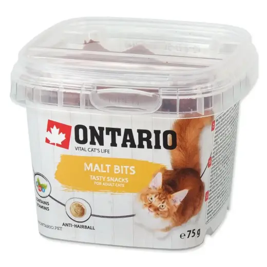 Gardums kaķiem – Ontario Malt bits, 75 g