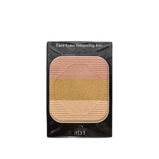Shiseido, Face Color Enhancing Trio, Non-Comedogenic, Blushing|Sculpting & Harmonizing, Face Palette, Rd1, Apple, 3 Shades, 7 g *Tester