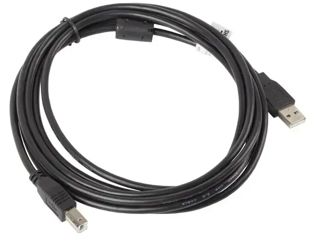 Cable USB 2.0 AM-BM 3M Ferryt black