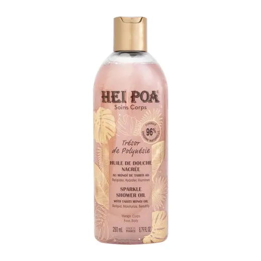 Hei Poa, Tresor De Polynesie, Sparkling, Shower Oil, For All Skin Types, 250 ml