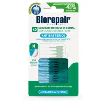 Biorepair Disposable Rubber Picks M - Interdental brushes 40 pcs