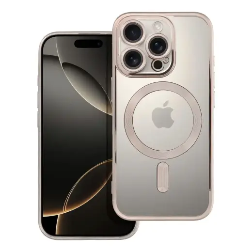 Electro Mag telefono dėklas su MagSafe palaikymu iPhone 16 Pro pilkas