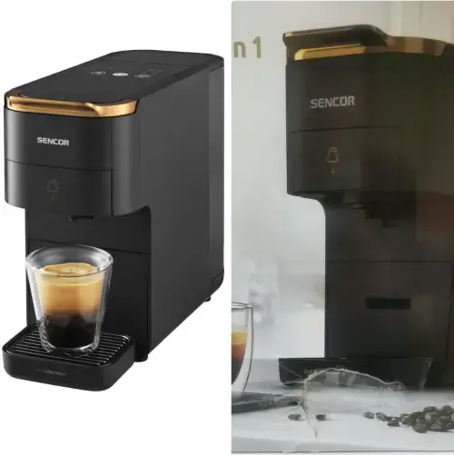 Sencor SCC 1000BK Multi-kapsulu espresso automāts 3in1 (Bojāts iepakojums)