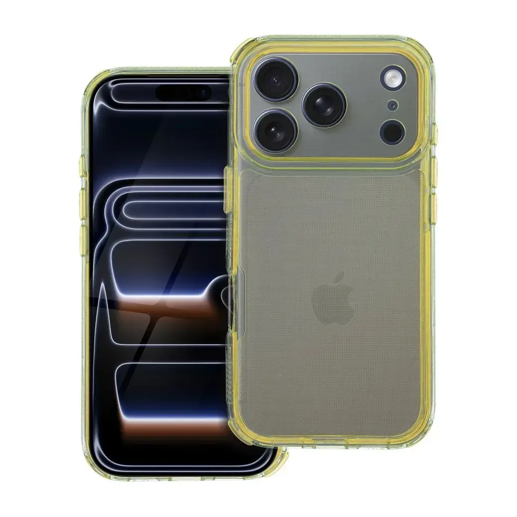 MATRIX CLEAR maciņš telefonam iPhone 17 Pro dzeltens