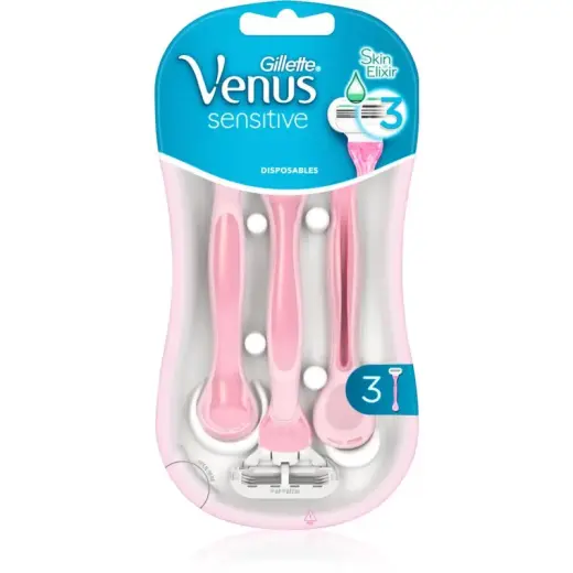Gillette Venus Sensitive (3 Pieces) - Disposable Razors