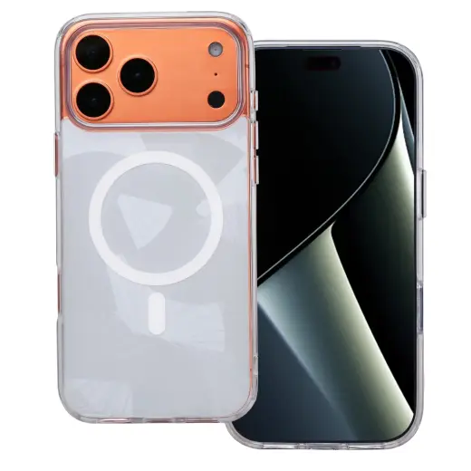 Flash Mag чехол с поддержкой MagSafe для телефона iPhone 17 Pro Max серый