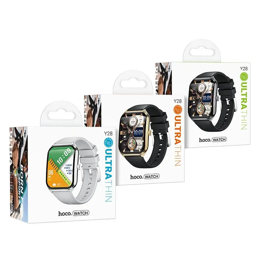 Smartwatch Hoco 1,96" AMOLED IP67 with call function Y28 silver