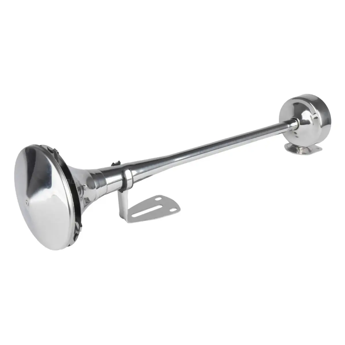 Horn fanfare sound signal chrome 520mm 12V 24V HighTone AMIO-04077