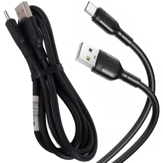 Fusion data transfer and charging cable | USB-A to USB-C | 10.5W | 1.4m | black