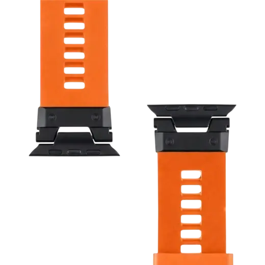Tactical Tough Band smartwatch strap for Apple Watch Ultra | Silicone | orange/black