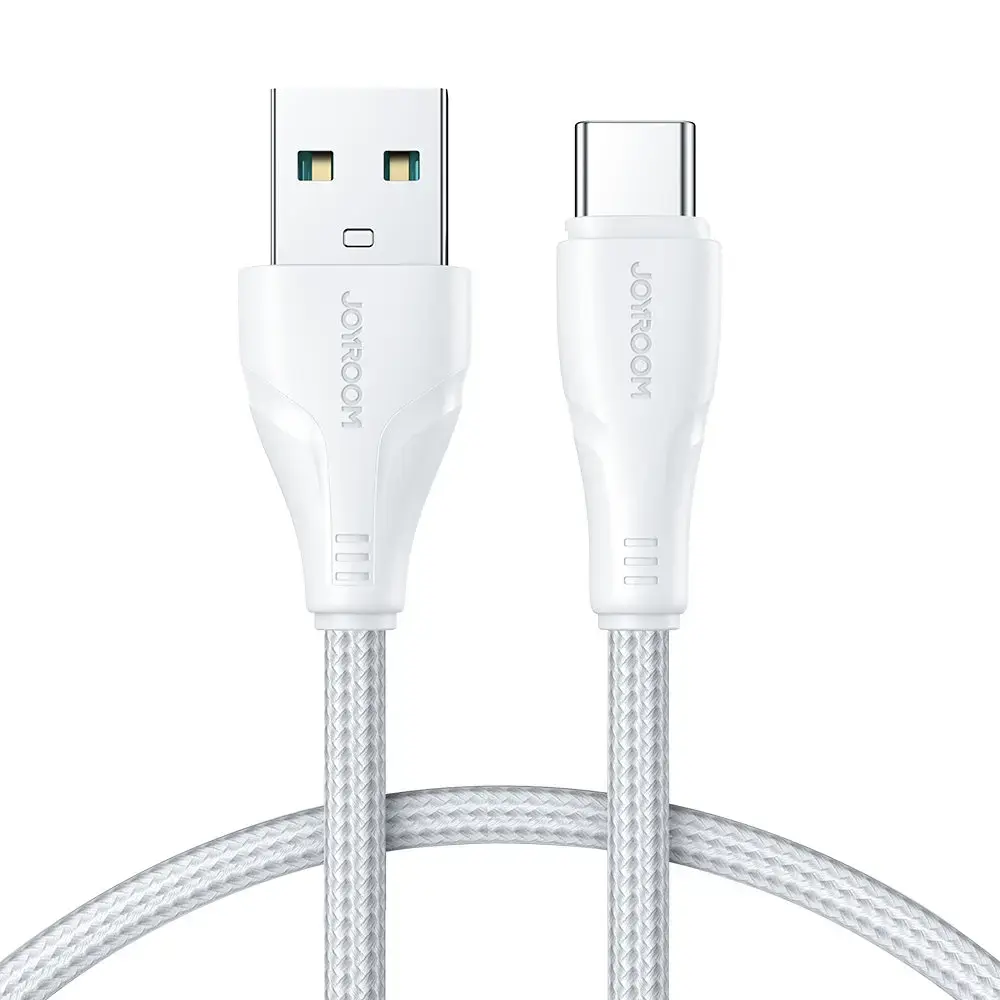 Joyroom USB cable - USB C 3A Surpass Series for fast charging and data transfer 1.2 m white (S-UC027A11)