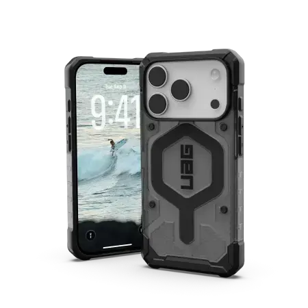 UAG Pathfinder Clear MagSafe Case for iPhone 17 Pro - Gray/Black