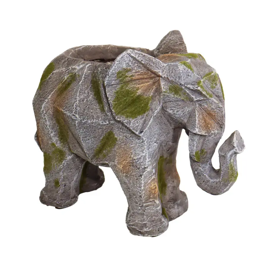 BESK Garden decor Flower pot Little elephant 37x18x30cm
