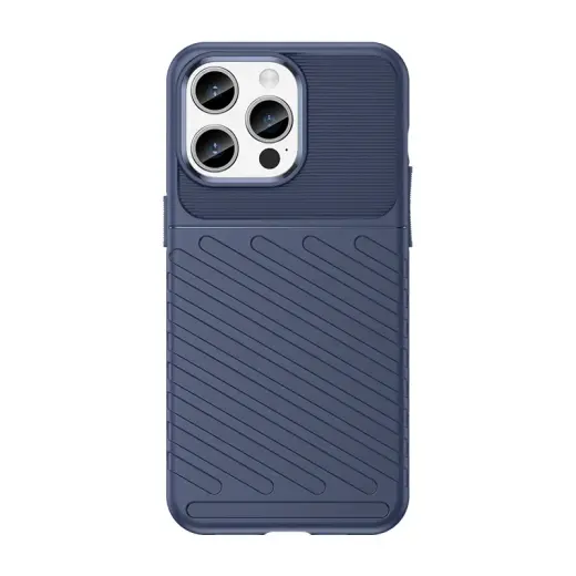 Thunder Case armored phone case for iPhone 15 Pro Max blue