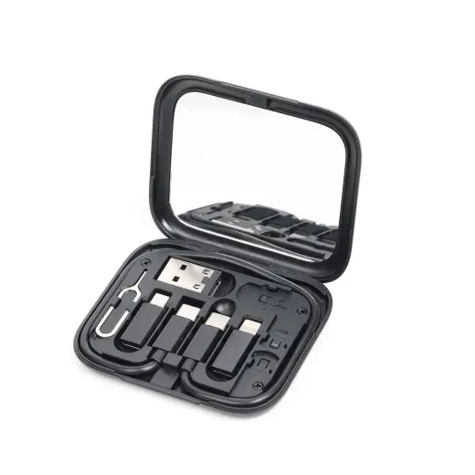 Setty travel adapter set 11 in 1 AD-S11-01 black