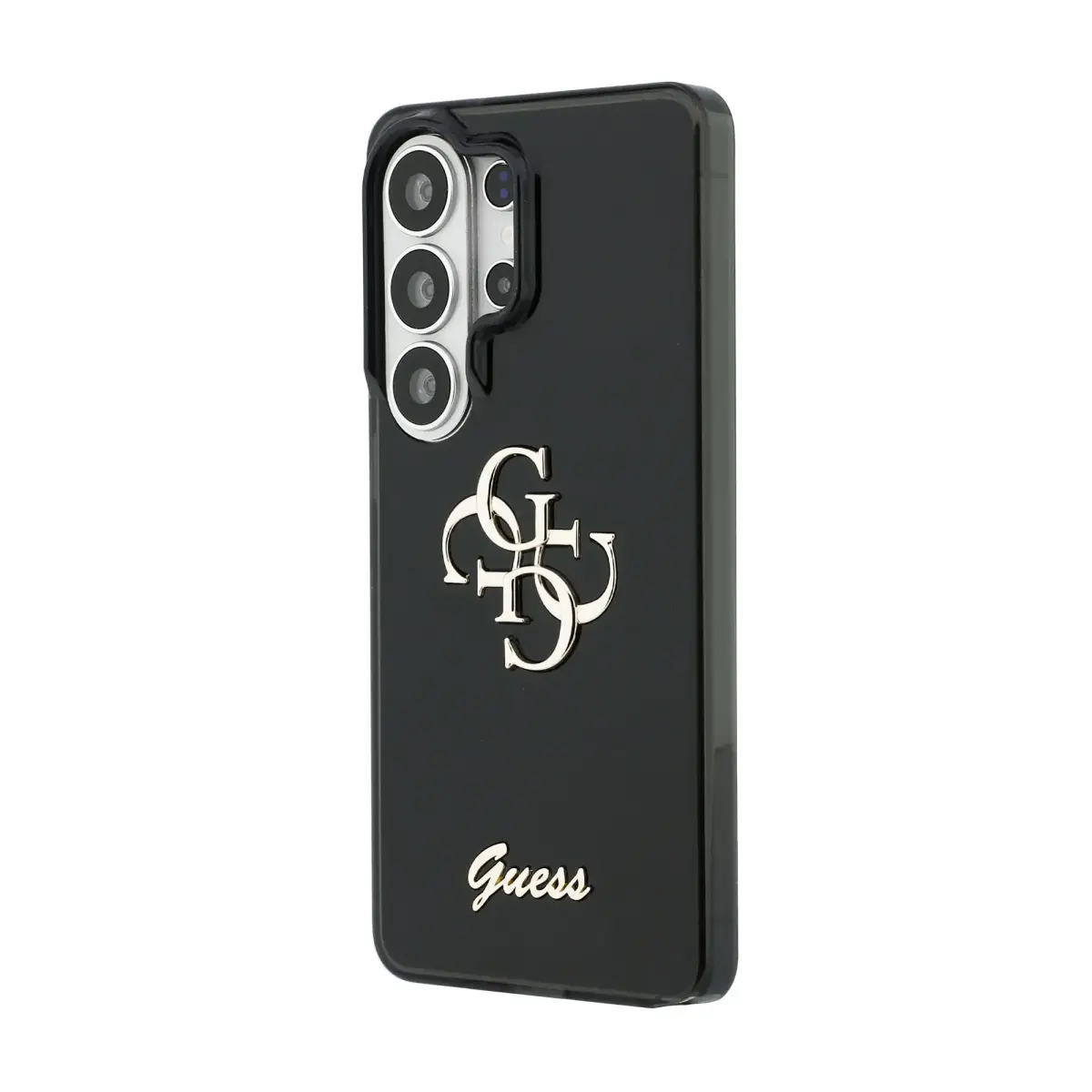 Guess IML 4G Script Metal Logo maciņš telefonam Samsung Galaxy S26 Ultra (S948) melns