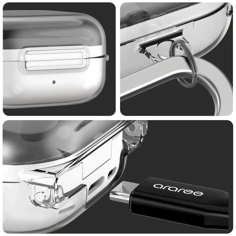 Case Araree Nukin for Samsung Galaxy Buds 4 / Buds 4 Pro transparent