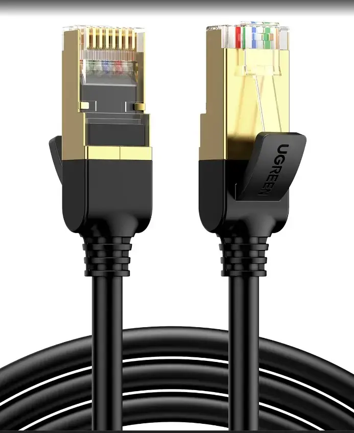 Kabelis F/FTP CAT7 ar 2xRJ45 spraudņiem