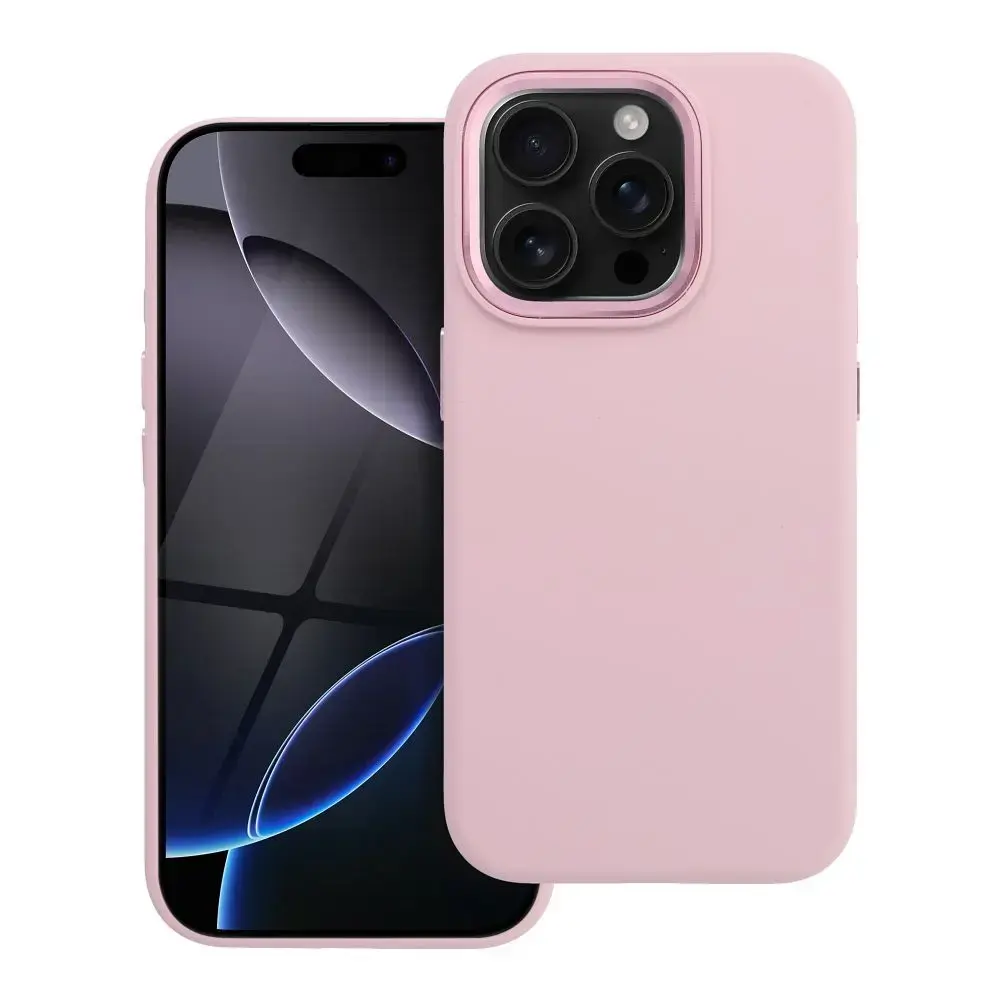 Forcell F-Protect Frame Premium maciņš ar MagSafe atbalstu telefonam iPhone 15 Pro rozā