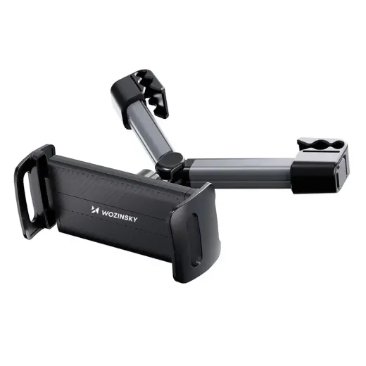 Wozinsky WUU-CHZ19 universal headrest car holder for phone and tablet - black