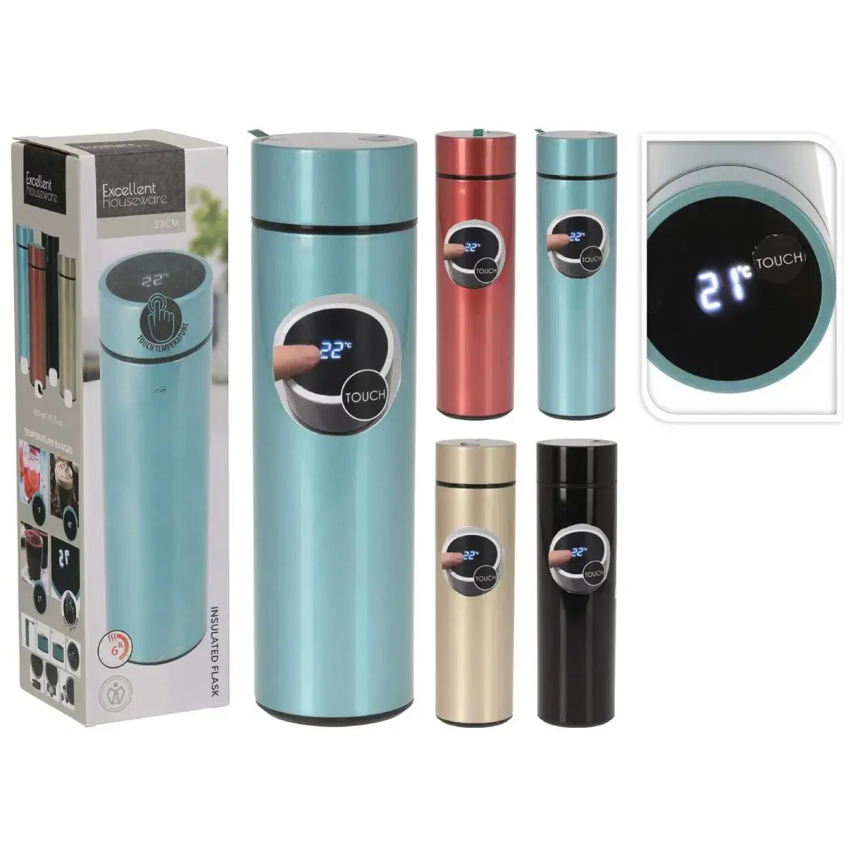 Termoss 450ml ar termometru