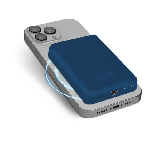 ārējais akumulators (powerbank) | 5000 mAh | MagSafe | zils
