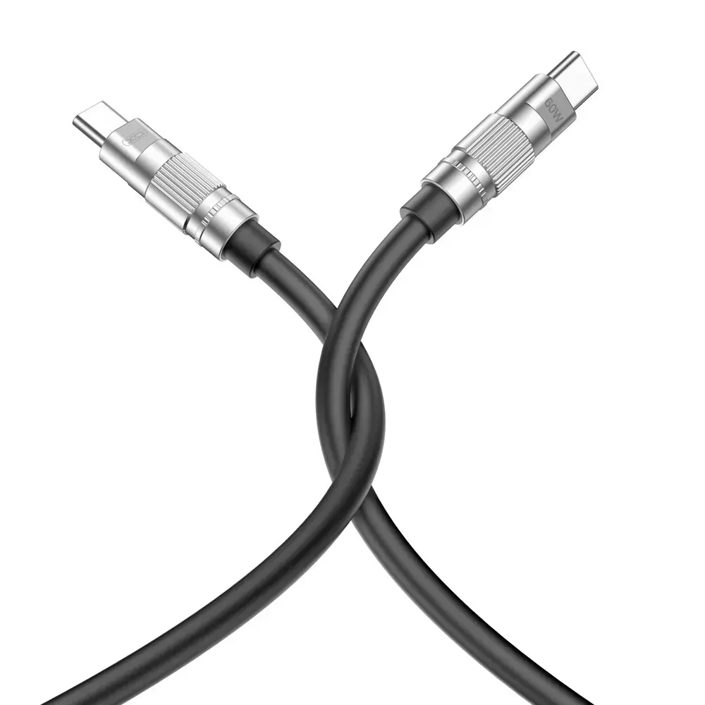 XO kabelis NB-Q228B USB-C - USB-C 1,2m 60W melns