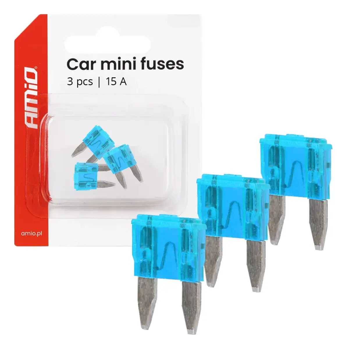 Car blade fuses MINI 3 pcs