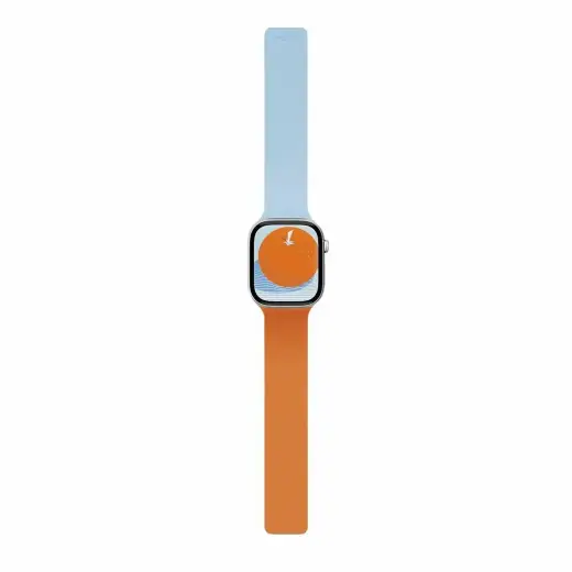 Moft Snap Duo viedpulksteņa siksniņa priekš Apple Watch 1-5/6/7/8/9/10/11/SE/SE 2/SE 3 (38/40/41/42 mm) | mākslīgā āda | oranža