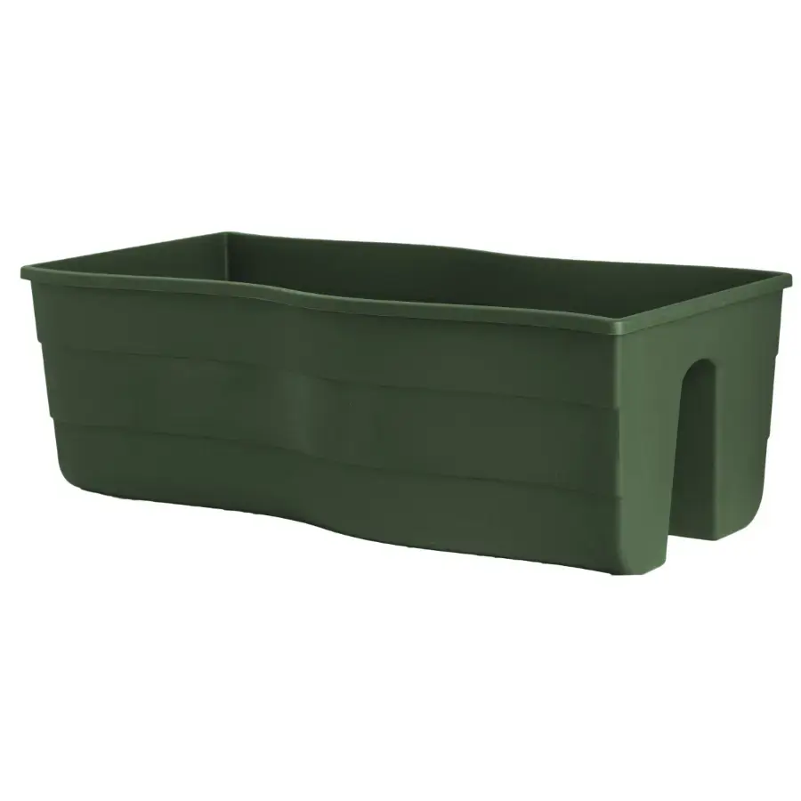 FORM PLASTIC Balcony box Wave, 60cm, green