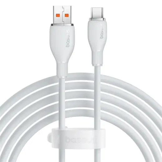 Baseus Pudding 100W USB-A - USB-C Cable 1.2m - White