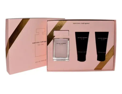 Set Narciso Rodriguez For Her Edp 50ml + Body Lotion 50ml + Shower Gel 50ml