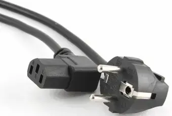 Gembird power cord 90 degree angled output plug 6ft