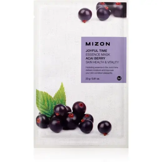Mizon Joyful Time Acai Berry Sheet Mask for Una Illuminated and Vital Skin 23 G