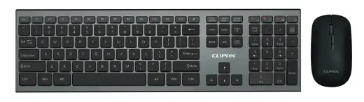 Cliptec Set of multimedia keyboard + optical mouse 1200DPI Slimline Air RZK350 wireless black