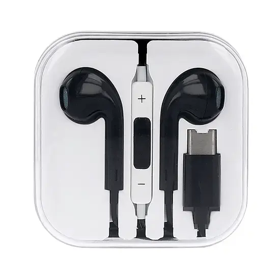 MEGA BASS earphones Type C black