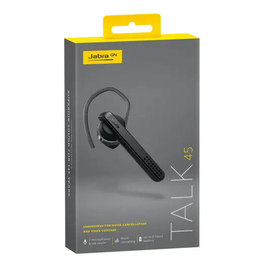 Jabra Talk 45 Bluetooth headset HF Black