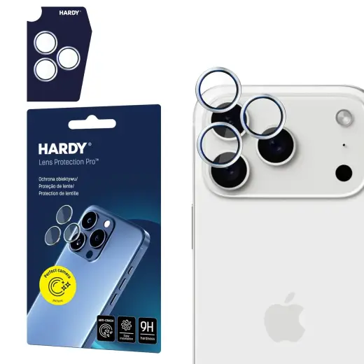 3mk HARDY Lens Protection Pro lens glass for iPhone 17 Pro | 17 Pro Max - silver